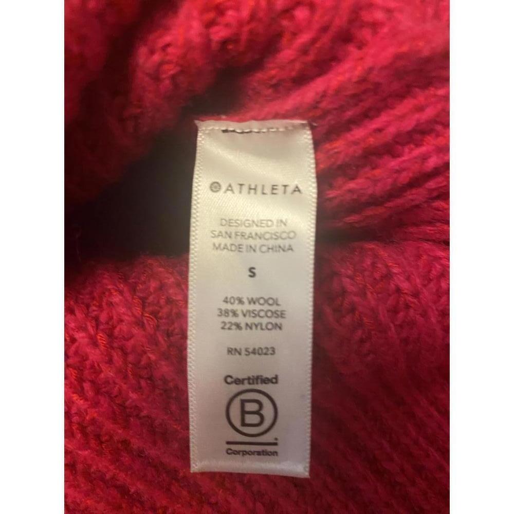 NWT Athleta Ribbed V-Neck Sweater - Shasta Neck Design - Picture 7 of 8